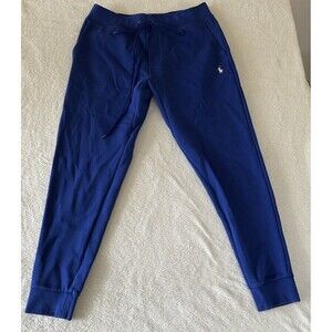 Polo Ralph Lauren Double-Knit Pony Jogger Pants Size Medium Sapphire Star Blue